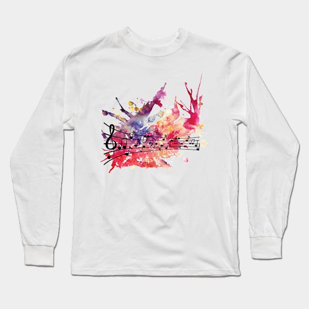 Musical Concert Long Sleeve T-Shirt by I-Heart-All